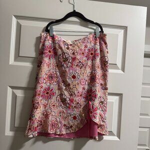 Vintage Nanette Lepore Floral Sequined Skirt